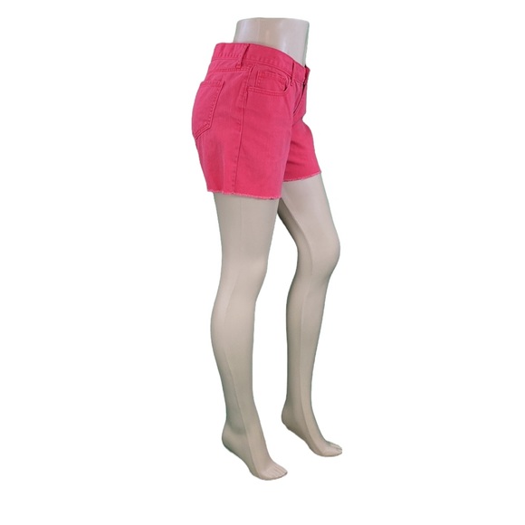 Old Navy The Sweetheart Red Raw Hem Jean Shorts - Picture 6 of 14